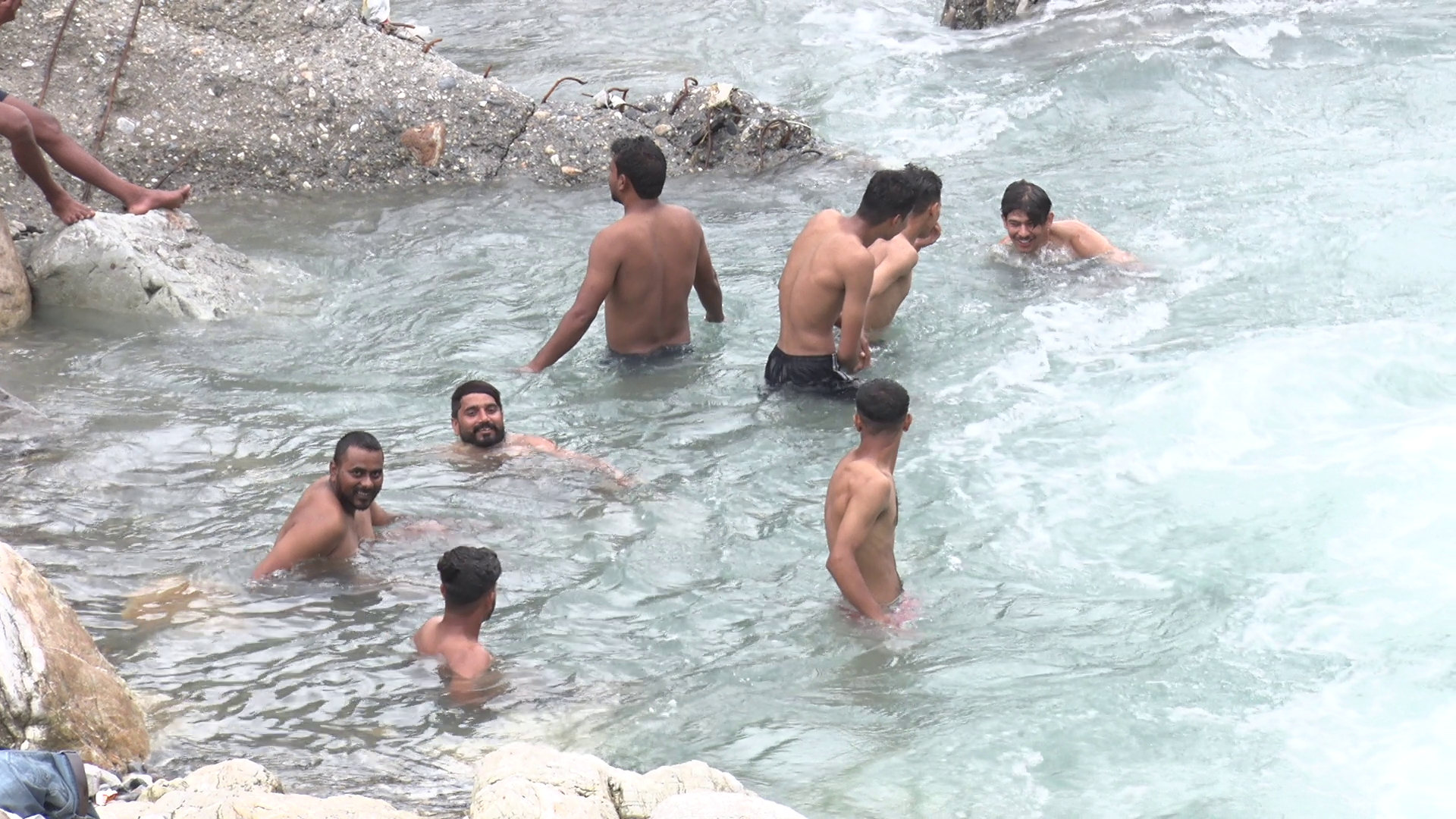 Selfie in rivers in Uttarakhand