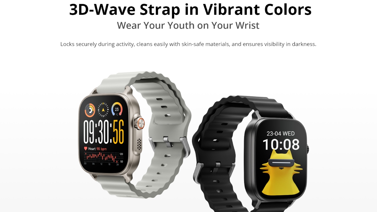 Its new 3D wave strap and honeycomb speaker holes make the design more modern.