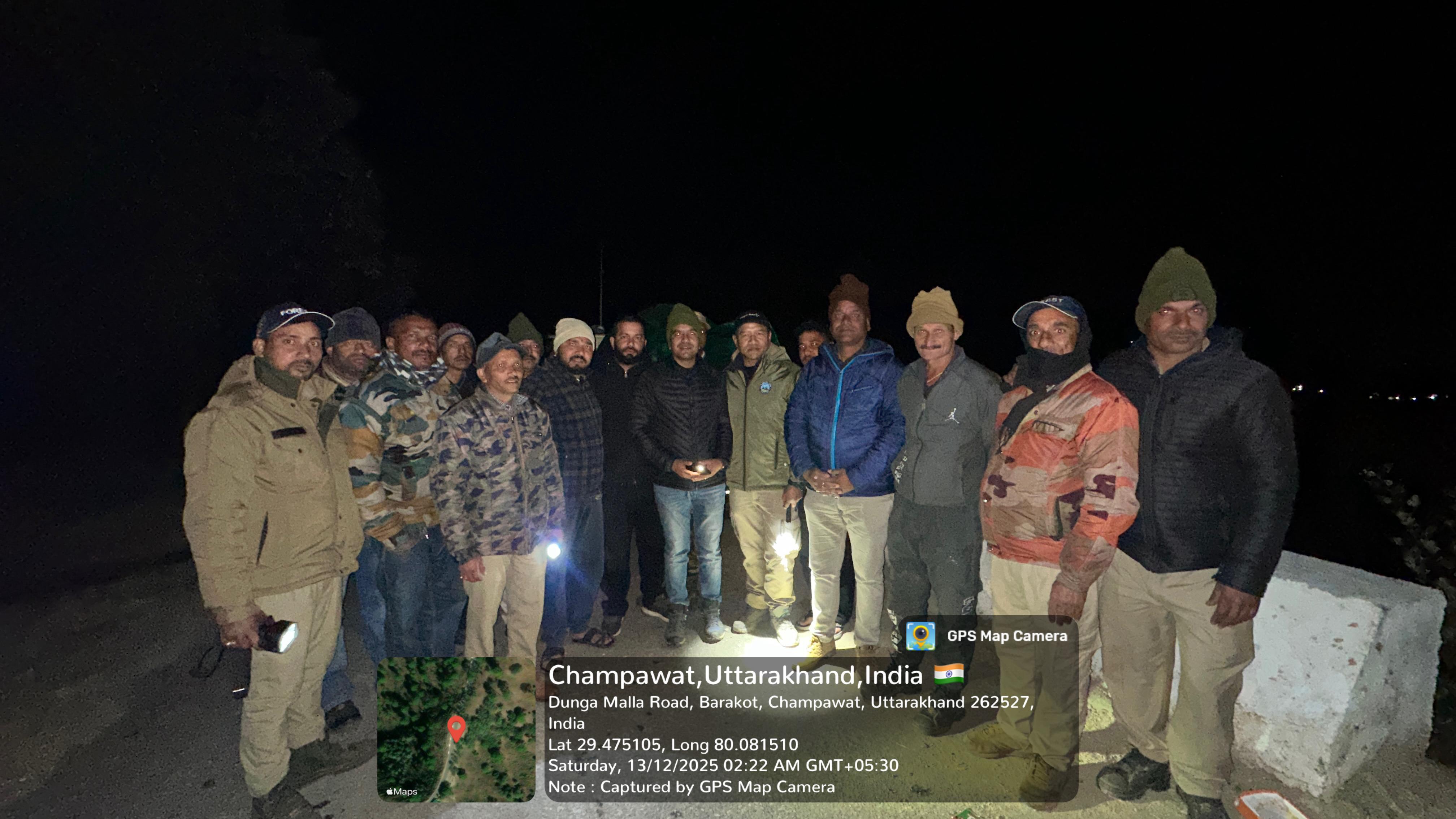leopard trapped in cage Lohaghat
